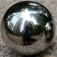 Шар из нержавеющей стали (198286) поставка - сфера арт-объект ø 1000 мм. пустотелая  в Новосибирске