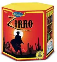 Фейерверк Zorro. Купить Фейерверк Zorro  Р7471 — магазин продажа салютов недорого —  Новосибирск, производитель Русский фейерверк - Русская пиротехника, доставка по России  +7 963 711 89 03 — Новосибирск | novosibirsk.piroclub.ru