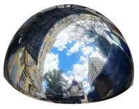 Полусфера полированная металлическая (207265) монтаж промоборудование ø 1000 мм.  в Новосибирске