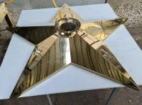 Звезда нержавеющая сталь (514262) сертификат комплект горелка ГВД 379 10 89 00 ПС вечный огонь ø 1100 мм. пустотелая  в Новосибирске